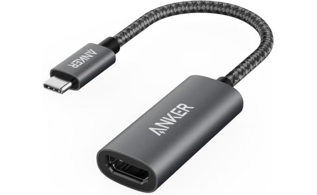 Anker USB C to HDMI Adapter (4K@60Hz), 310 USB-C Adapter (4K HDMI), for MacBook Pro, MacBook Air, iPad Pro, Pixelbook, XPS, Galaxy, and More (Compatible with Thunderbolt 3 Ports)